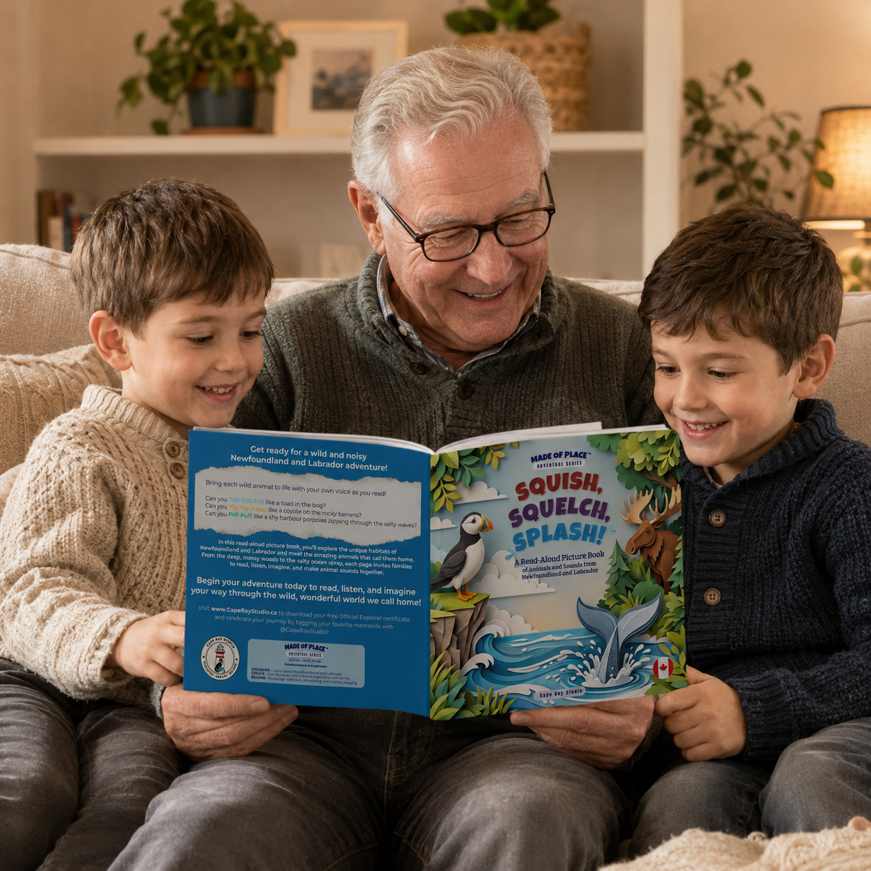 Squish, Squelch, Splash! A Read-Aloud Picture Book of Animals and Sounds from Newfoundland and Labrador